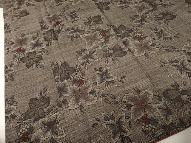 平和屋着物●本場大島紬 カタス9マルキ 花蔦草文 正絹 逸品 AABH8467ck