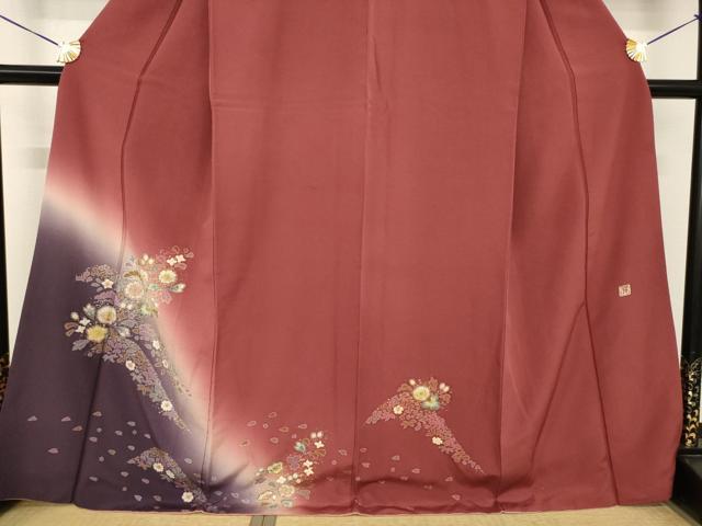 平和屋着物●吉乃一廉 幻の辻が花 訪問着 辻が花 暈し染め 金彩 正絹 逸品 AABH8468ck