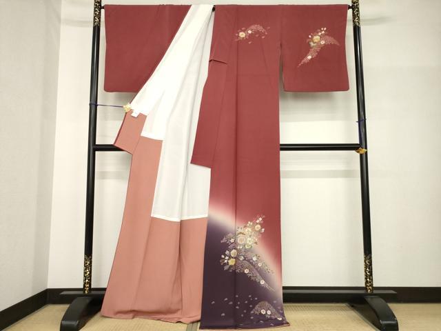 平和屋着物●吉乃一廉 幻の辻が花 訪問着 辻が花 暈し染め 金彩 正絹 逸品 AABH8468ck