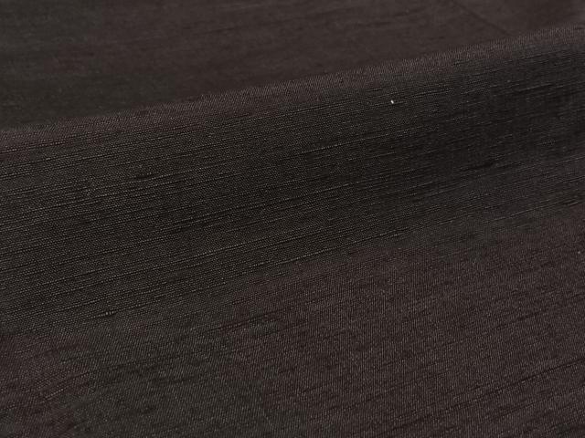 平和屋着物▽上質な紬 単衣 深紫色 正絹 逸品 AABH8521jh