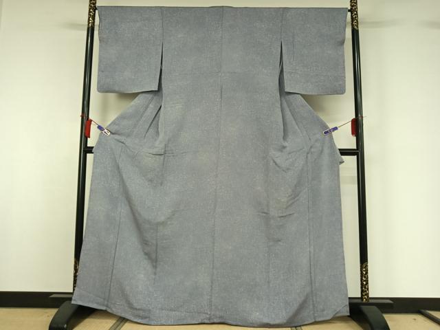 平和屋着物▽上質な小紋 単衣 霞文 正絹 逸品 AABH8534jh