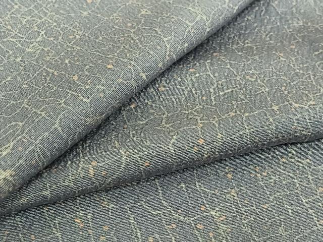 平和屋着物▽上質な小紋 単衣 霞文 正絹 逸品 AABH8534jh