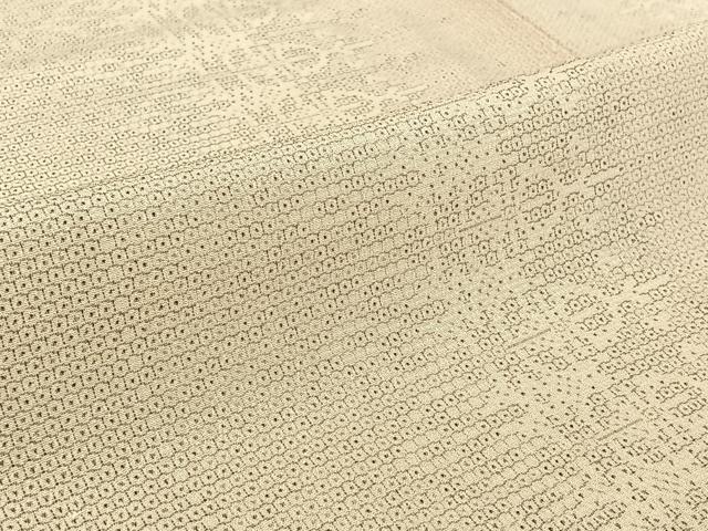 平和屋着物▽本塩沢 単衣 110亀甲 飾花文 正絹 逸品 AABH8556jh