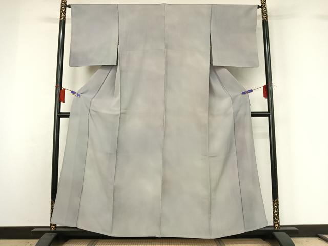 平和屋着物▽染色作家 斉藤三才 小紋 単衣 霞文 暈し染め 正絹 逸品 AABH8568jh