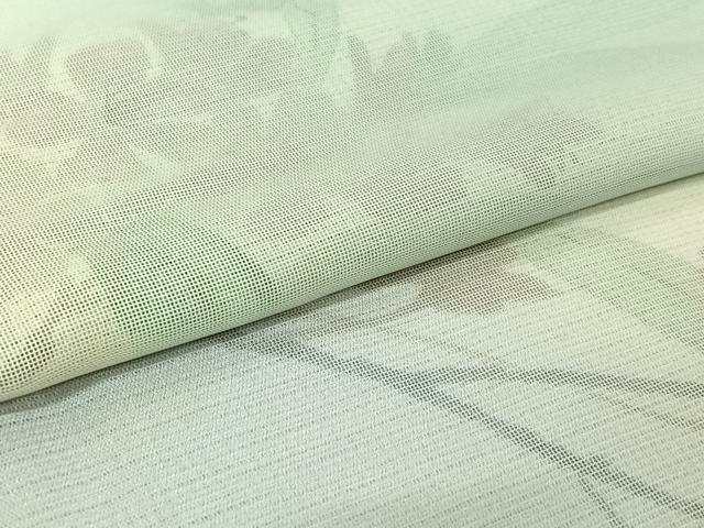 平和屋着物▽訪問着 無双 紗袷 紗×絽 枝花文 三越扱い 正絹 逸品 AABH8616jh