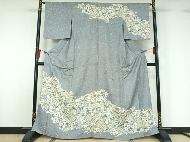 平和屋着物▽訪問着 単衣 辻が花 正絹 逸品 AABH8620jh
