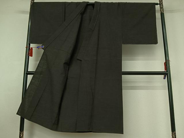 平和屋着物▽男性 本場真綿絢結城紬 単衣 アンサンブル 霞文 証紙付き 正絹 逸品 AABH8630jh