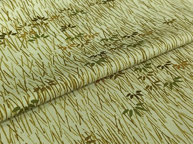 平和屋着物▽本場大島紬 染大島 単衣 草葉文 正絹 逸品 AABH8667jh