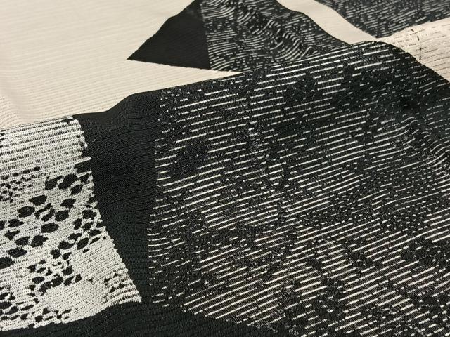 平和屋着物▽訪問着 無双 紗袷 紗×絽 切嵌花文 正絹 逸品 AABH8671jh