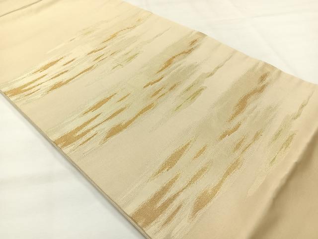 平和屋着物◎太鼓柄袋帯 霞文 金糸 正絹 逸品 AABH8707uk
