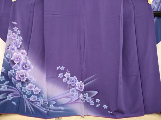 平和屋着物●豪華振袖 舞花文 正絹 逸品 AABH8761ck