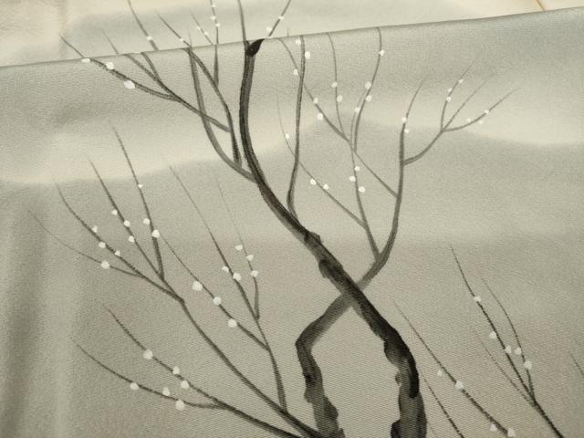 平和屋着物●訪問着 手描き 遠山風景文 暈し染め 正絹 逸品 AABH8770ck