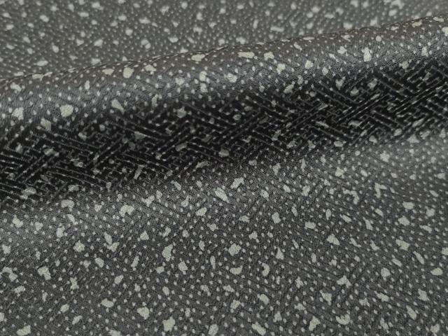 平和屋着物●染色作家 斉藤三才 小紋 大小あられ 正絹 逸品 AABH8778ck