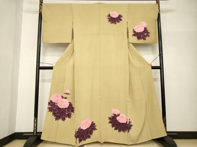 平和屋着物●訪問着 草花文 金彩 高島屋扱い 正絹 逸品 AABH8779ck