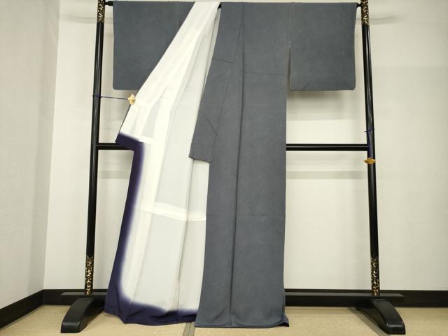 平和屋着物●江戸小紋 鮫小紋柄 正絹 逸品 AABH8781ck