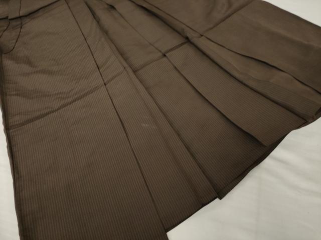 平和屋着物●男性 馬乗り袴 縞 正絹 逸品 AABH8782ck