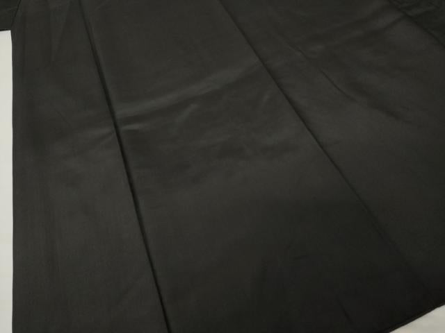 平和屋着物●男性 黒紋付 正絹 逸品 AABH8797ck
