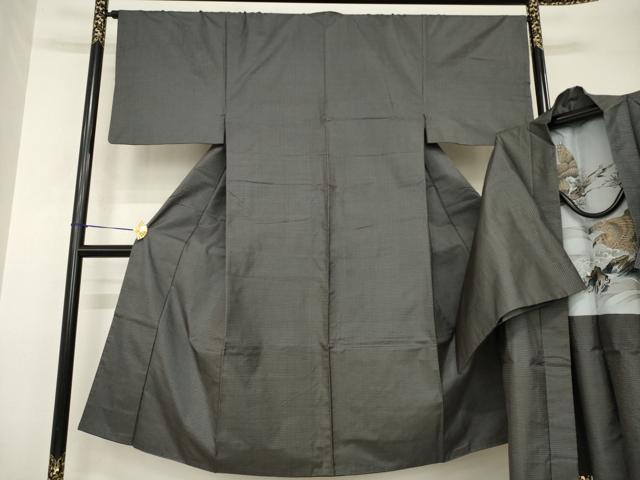 平和屋着物●男性 本場大島紬 アンサンブル 100亀甲 総詰め 正絹 逸品 AABH8808ck