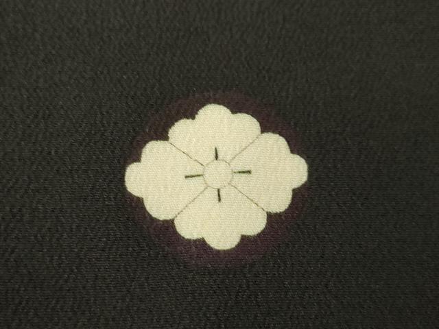 平和屋着物●豪華黒留袖 手描き 鳳凰エ霞松文 金銀彩 正絹 逸品 AABH8824ck