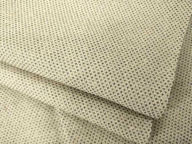 平和屋着物●お召 蚊絣文様 正絹 逸品 AABH8838ck