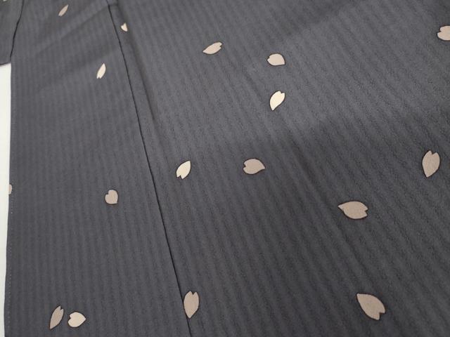 平和屋着物●訪問着 駒刺繍 舞桜文 正絹 逸品 AABH8841cs