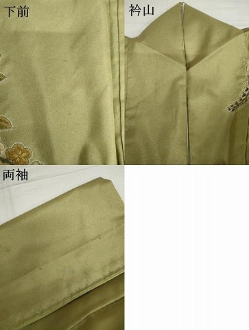 平和屋着物●白山紬 訪問着 辻が花 絞り 正絹 逸品 AABH8850cs