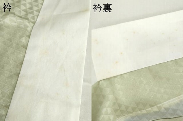 平和屋着物●長襦袢 無双仕立て 間道 正絹 逸品 AABH8855cs