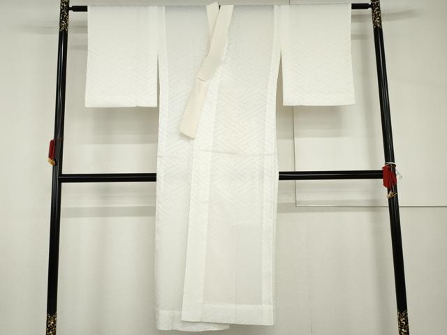 平和屋着物●長襦袢 無双仕立て 紗綾形地紋 洗える着物 AABH8860cs