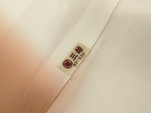 平和屋着物●訪問着 友禅 駒刺繍 舞桜文 暈し染め 金彩 三越扱い 正絹 逸品 AABH8868cs