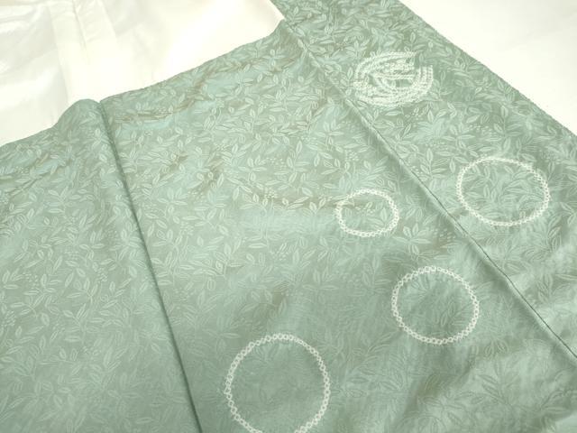 平和屋着物●訪問着 総絞り 松竹梅丸文 暈し染め 金糸 正絹 逸品 AABH8876cs