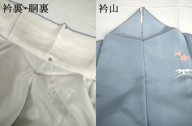 平和屋着物●訪問着 友禅 松竹梅風景文 正絹 逸品 AABH8879cs