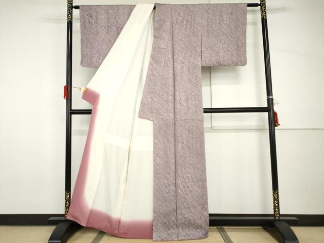 平和屋着物●大変加工の良い総絞り小紋 正絹 逸品 AABH8893cs