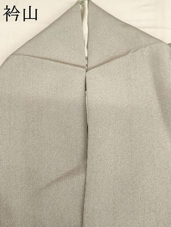平和屋着物●寺山存男 江戸小紋 万筋 錫色×白梅鼠色 正絹 逸品 AABH8927cs