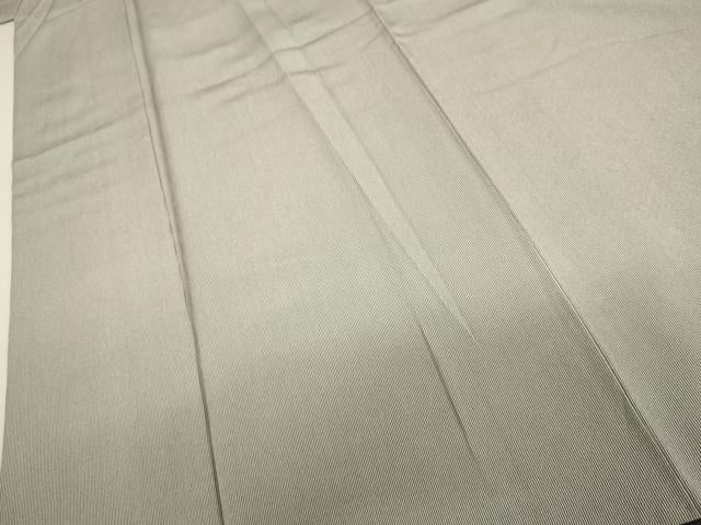 平和屋着物●寺山存男 江戸小紋 万筋 錫色×白梅鼠色 正絹 逸品 AABH8927cs