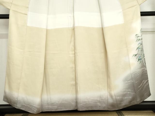 平和屋着物●豪華色留袖 作家物 枝花文 正絹 逸品 AABH8955cs