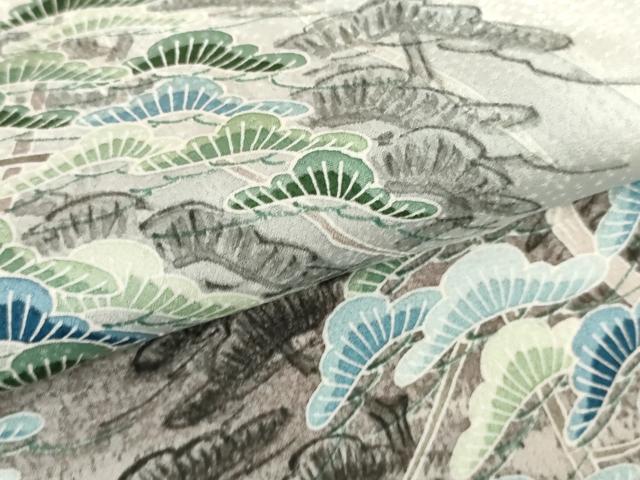 平和屋着物●豪華色留袖 作家物 枝花文 正絹 逸品 AABH8955cs