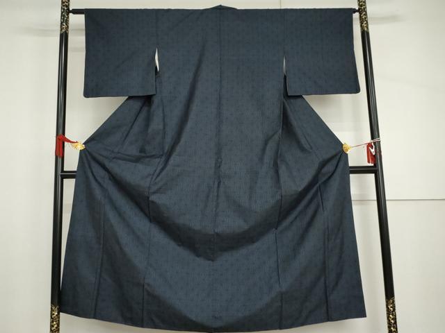 平和屋着物●本場大島紬 一元絣 幾何学文様 正絹 逸品 AABH9000cs