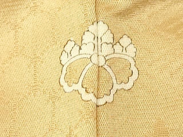 平和屋着物■上質な色無地 樹林地紋 枯色 正絹 逸品 AABH9061fw