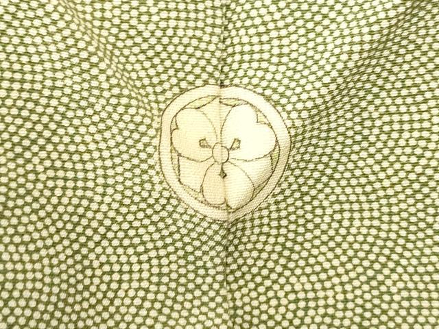平和屋着物■江戸小紋 青海波鮫小紋柄 正絹 逸品 AABH9064fw