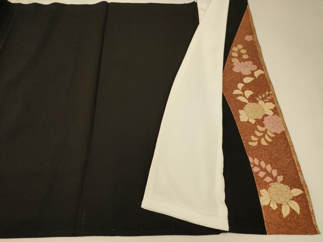 平和屋着物■豪華黒留袖 駒刺繍 辻が花 金彩 正絹 逸品 AABH9103fw