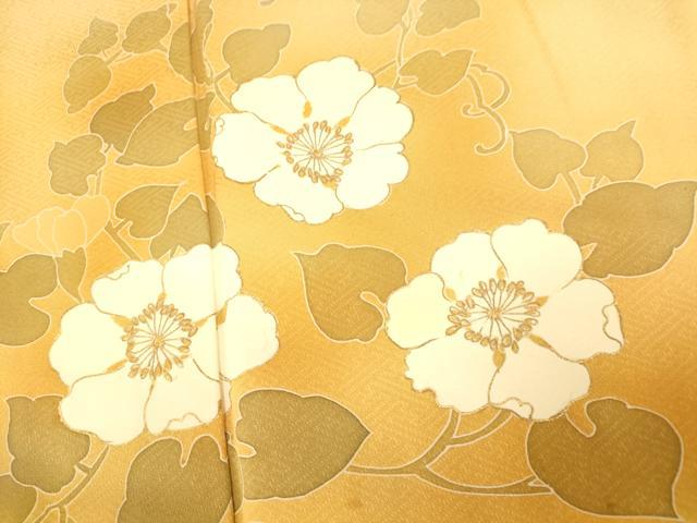 平和屋着物■訪問着 枝花文 暈し染め 金彩 正絹 逸品 AABH9109fw