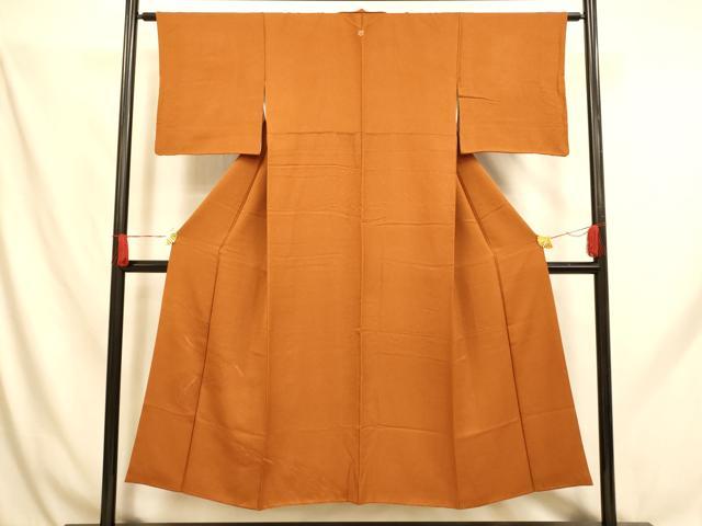 平和屋着物□無地絵羽訪問着 流水地紋 黄櫨染色 正絹 逸品 AABH9127fw