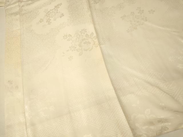 平和屋着物■長襦袢 袷 草花地紋 暈し染め 正絹 逸品 AABH9197fw