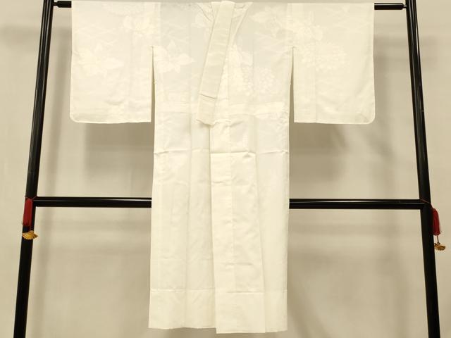 平和屋着物■長襦袢 無双仕立て 草花地紋 洗える着物 AABH9211fw
