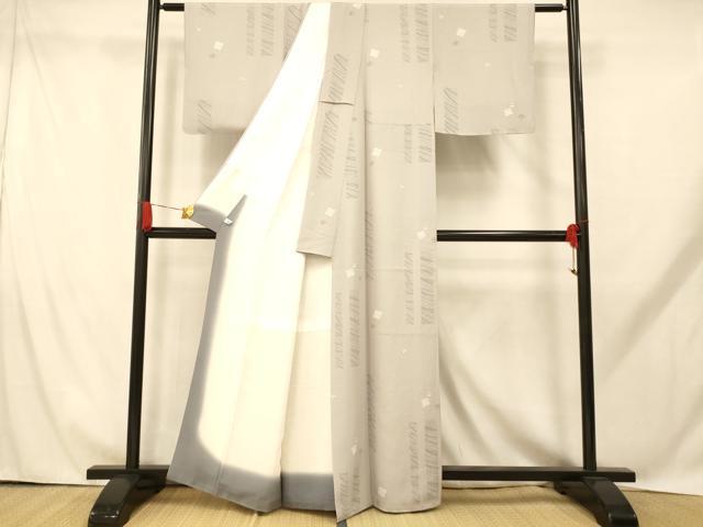 平和屋着物■上質な小紋 霞舞花文 正絹 逸品 AABH9252fw