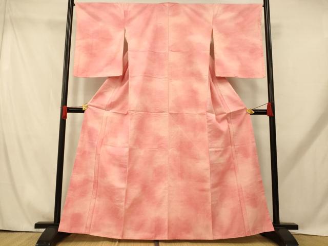 平和屋着物■上質な紬 霞文 暈し染め 正絹 逸品 未使用 AABH9266fw