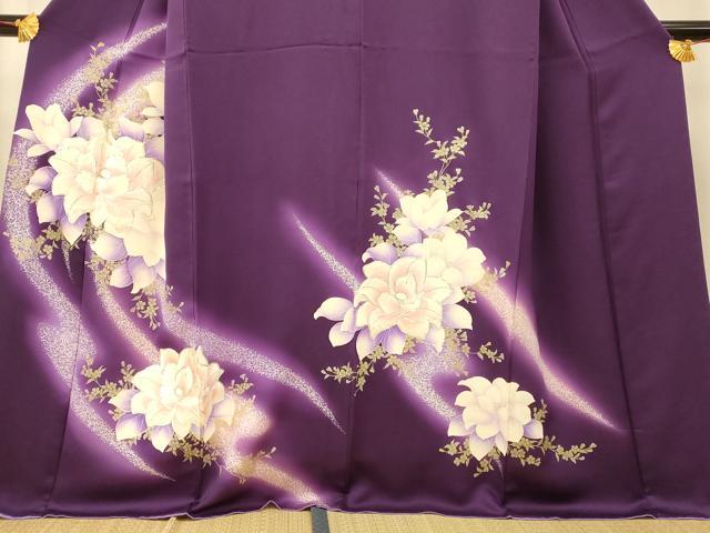 平和屋着物■豪華色留袖 駒刺繍 草花文 暈し染め 銀彩 やまと誂製 正絹 逸品 AABH9267fw