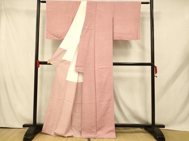 平和屋着物■江戸小紋 雲取り吉祥花文 正絹 逸品 AABH9274fw