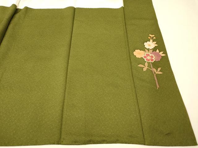 平和屋着物■訪問着 更紗花文 金彩 正絹 逸品 AABH9278fw