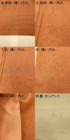 平和屋着物■上質な小紋 花唐草文 正絹 逸品 AABH9337fw